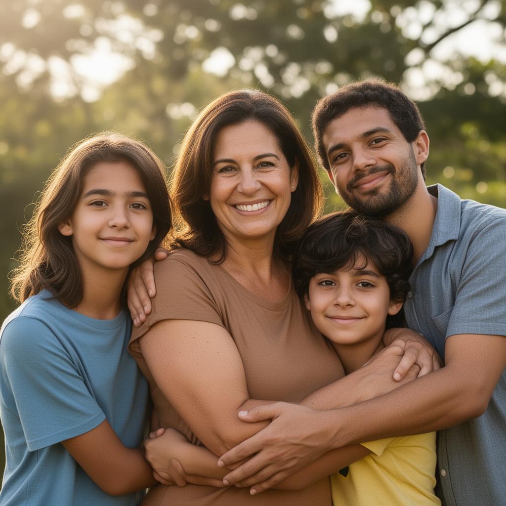 Família protegida pelo Plano Realize